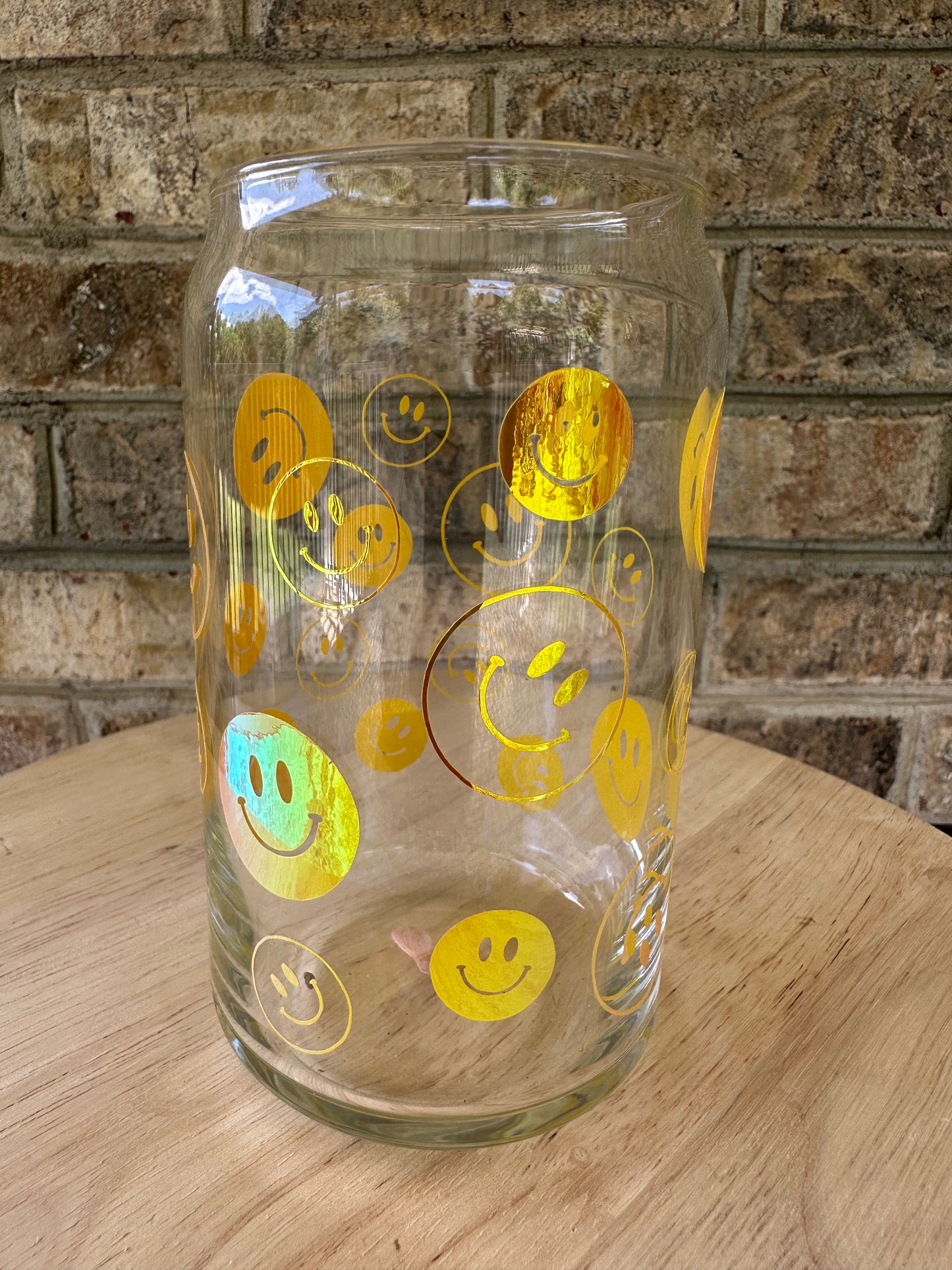 Smiley- Yellow Holographic