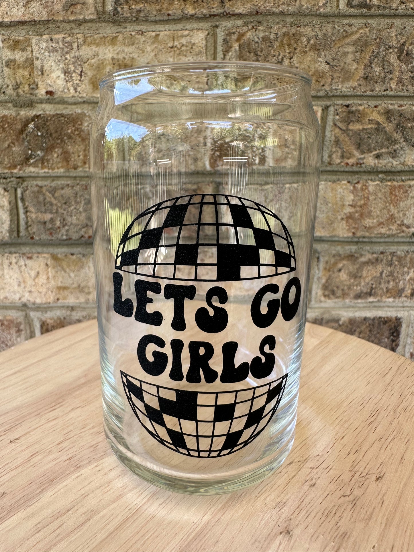 Let's Go Girls Disco- Black Glitter