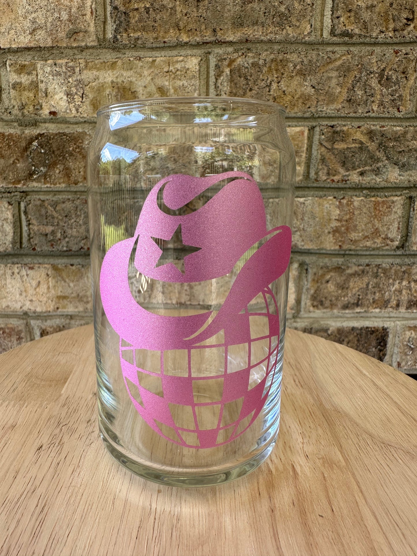 Cowgirl Hat Disco-Pink Glitter