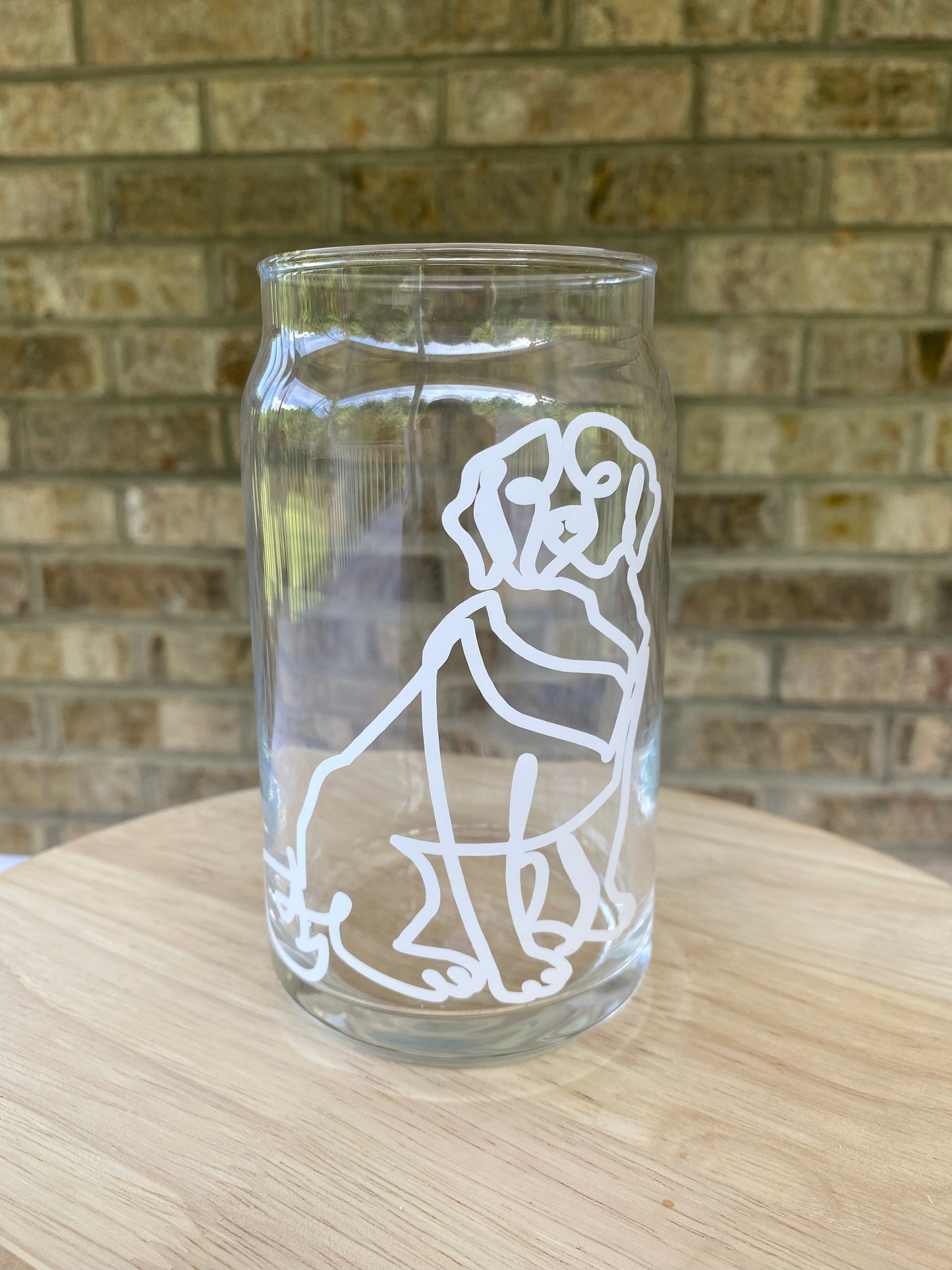 Dog Outline-White