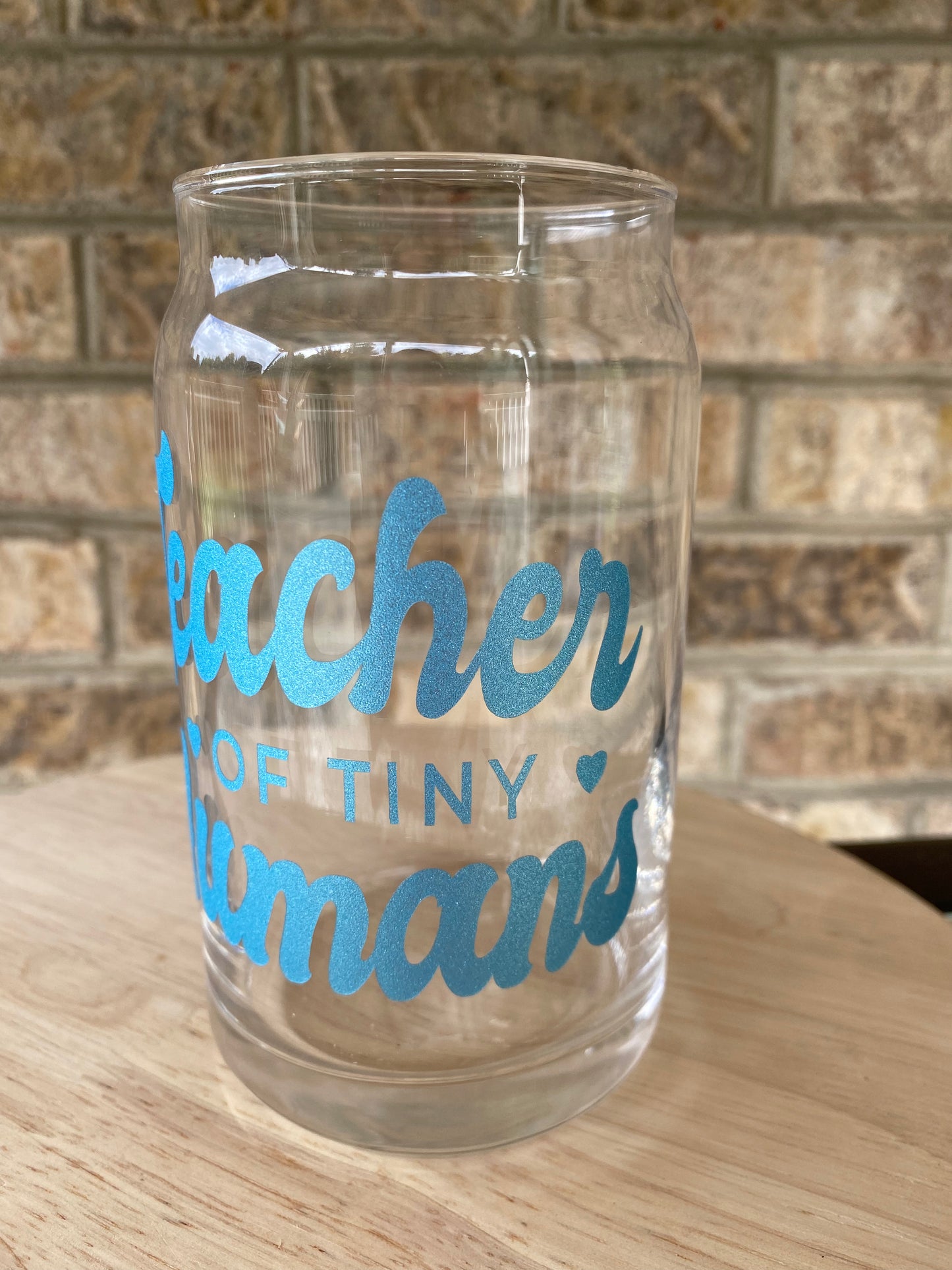 Teacher of Tiny Humans-Sparkly Carolina Blue