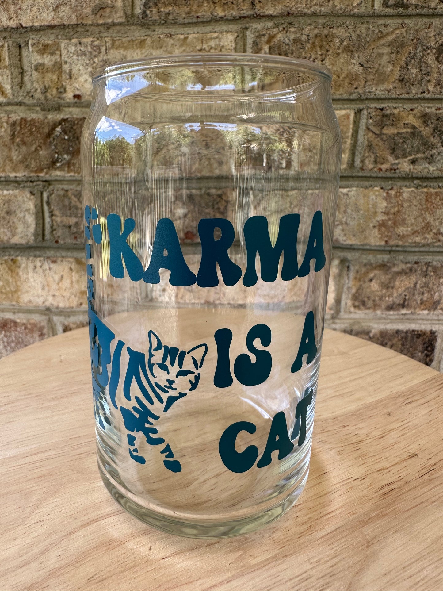 Karma is a Cat- Dark Teal